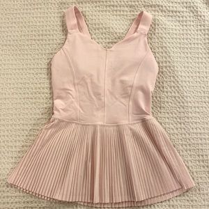 LuLuLemon Blush Pink Peplum Top Size 6